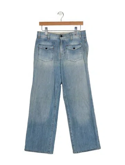 Pre-owned Stella Mccartney High-rise Wide Leg Jeans In Blue