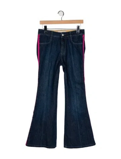 Pre-owned Stella Mccartney High-rise Wide Leg Jeans In Blue