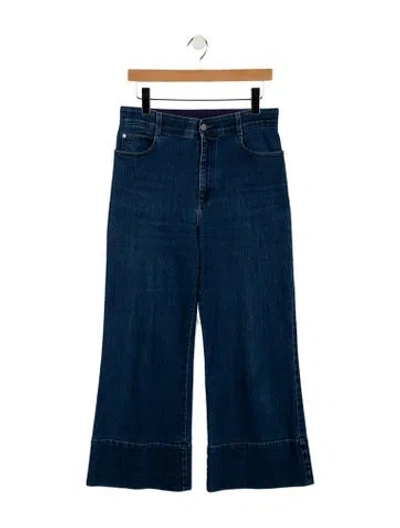 Pre-owned Stella Mccartney High-rise Wide Leg Jeans In Blue