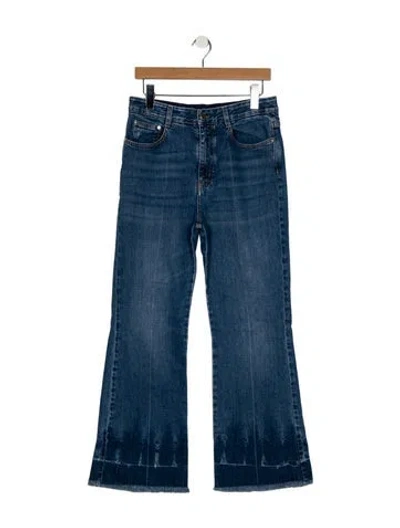 Pre-owned Stella Mccartney High-rise Wide Leg Jeans In Blue