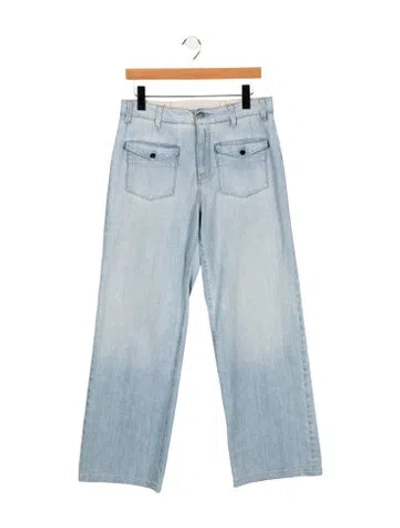 Pre-owned Stella Mccartney High-rise Wide Leg Jeans In Blue