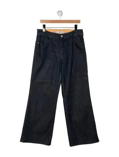 Pre-owned Stella Mccartney High-rise Wide Leg Jeans In Blue