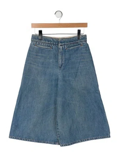 Pre-owned Stella Mccartney High-rise Wide Leg Jeans In Blue