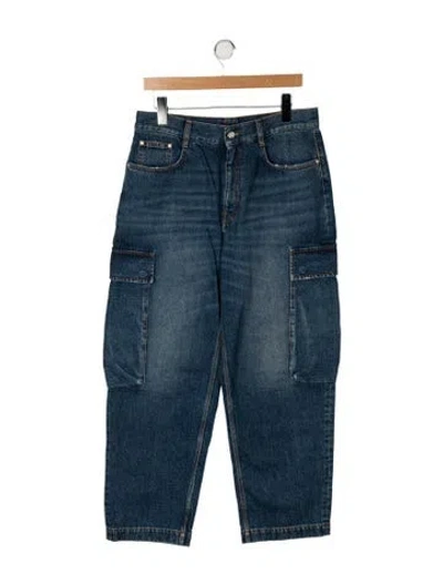 Pre-owned Stella Mccartney High-rise Wide Leg Jeans In Blue
