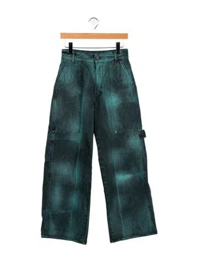 Pre-owned Stella Mccartney High-rise Wide Leg Jeans In Blue