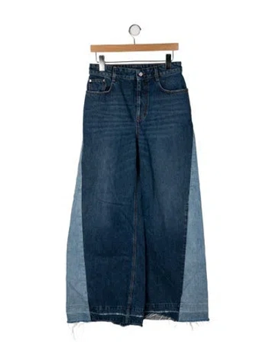Pre-owned Stella Mccartney High-rise Wide Leg Jeans In Blue