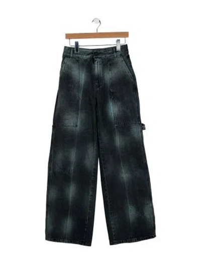 Pre-owned Stella Mccartney High-rise Wide Leg Jeans In Blue