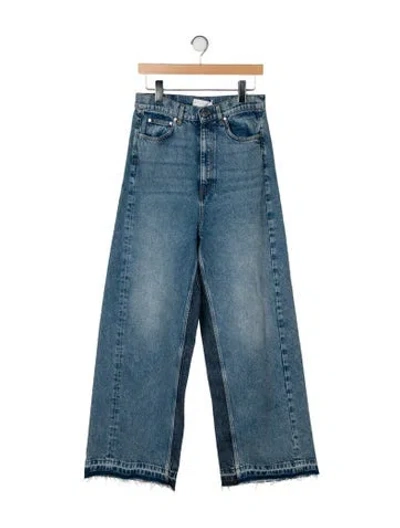 Pre-owned Stella Mccartney High-rise Wide Leg Jeans In Blue