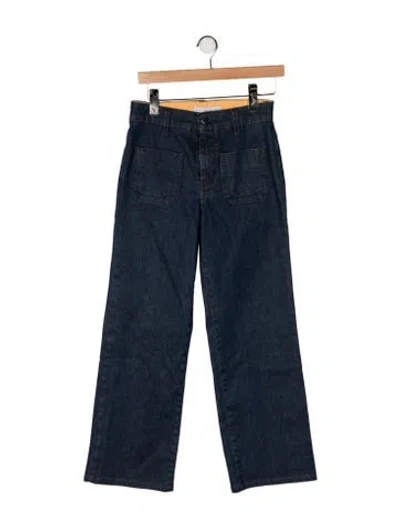 Pre-owned Stella Mccartney High-rise Wide Leg Jeans In Blue