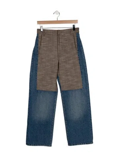 Pre-owned Stella Mccartney High-rise Wide Leg Jeans In Blue