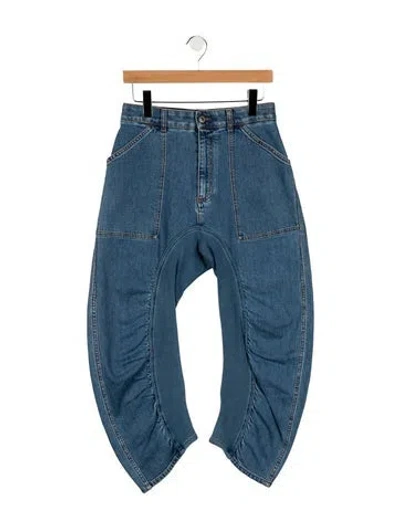 Pre-owned Stella Mccartney High-rise Wide Leg Jeans In Blue