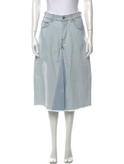 Pre-owned Stella Mccartney High-rise Wide Leg Jeans In Blue