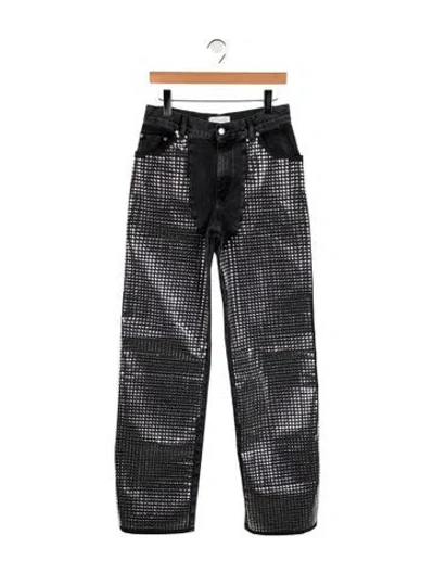 Pre-owned Stella Mccartney High-rise Wide Leg Jeans W/ Tags In Grey/metallic