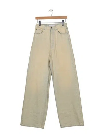 Pre-owned Stella Mccartney High-rise Wide Leg Jeans W/ Tags In Neutral