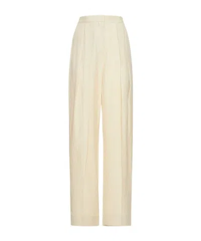 Stella Mccartney Hi-waist Straight Pants In Nude