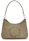 Stella Mccartney Hobo Faux Suede Cross-body Bag In Brown