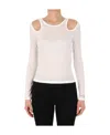 Stella Mccartney Hollowed Out Long-sleeved Blouse In White