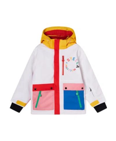 Stella Mccartney Hooded Long-sleeved Casual Jacket In White