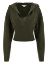 Stella Mccartney Hooded Sweater Sweaters And Cardigans Green In Green