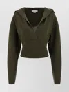Stella Mccartney Hooded Sweater Sweaters And Cardigans Green In Green