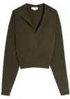 Stella Mccartney Hooded Sweater Sweaters And Cardigans Green In Brown