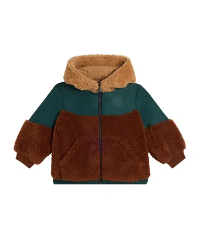 Stella Mccartney Hooded Zip-up Jacket In Brown