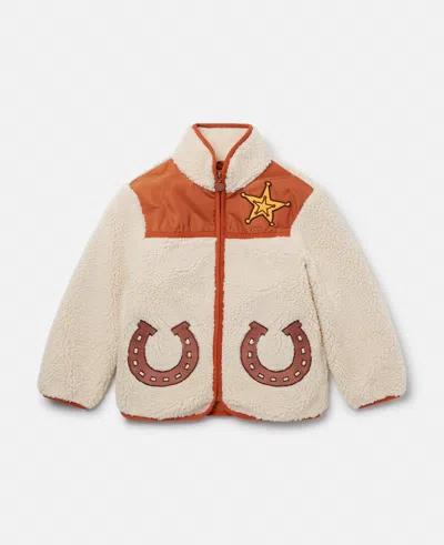 Stella Mccartney Horse Appliqué Fleece In Brown