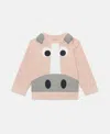 Stella Mccartney Horse Graphic Sweatshirt In Peach Pink