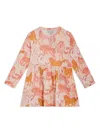 Stella Mccartney Praire Horses Cotton-blend Dress In Pink