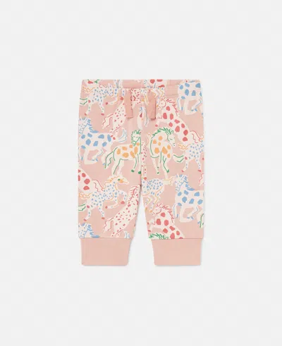 Stella Mccartney Horse Print Joggers In Multicolor