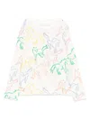 Stella Mccartney Horse-print Long-sleeves T-shirt In Neutrals