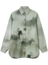 Stella Mccartney Horse-print Shirt In Green