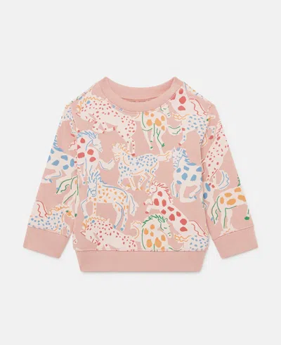 Stella Mccartney Horse Print Sweatshirt In Multicolour