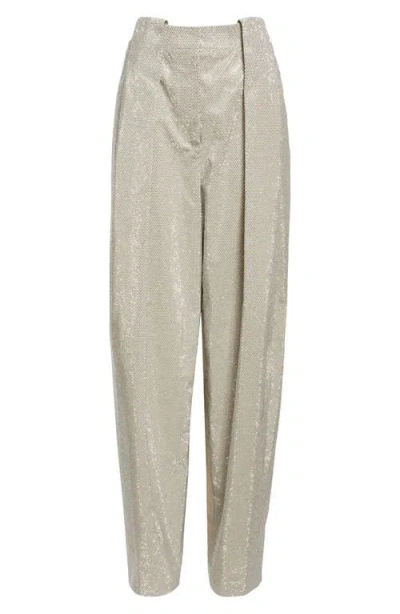 Stella Mccartney Hotfix Crystal Embellished Balloon Leg Pants