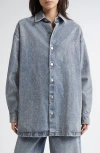 Stella Mccartney Hotfix Oversize Denim Overshirt