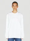 Stella Mccartney Crystal-embellished Logo Sweatshirt In White