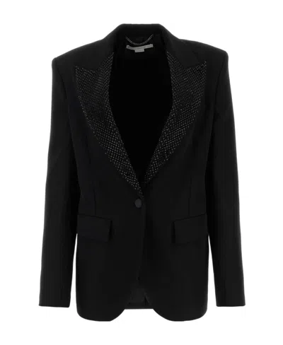 STELLA MCCARTNEY STELLA MCCARTNEY HOTFIX SINGLE BREASTED EMBELLISHED BLAZER