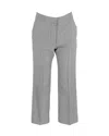 Stella Mccartney Houndstooth Checked Trousers In Multicolor Wool In Grey