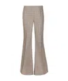 Stella Mccartney Houndstooth-pattern Flared Trousers In Nude