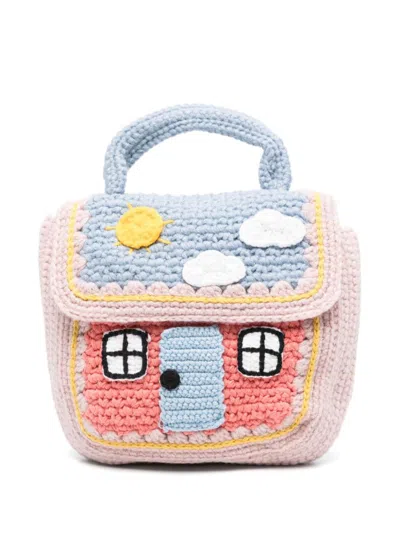 Stella Mccartney Kids' House-motif Tote Bag In Pink