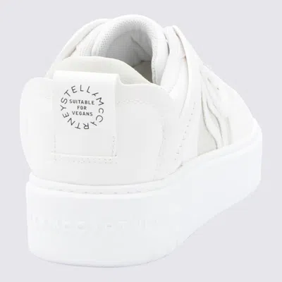 Stella Mccartney Ice White Leather S Wave 1 Sneakers