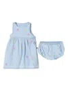 Stella Mccartney Ice Cream Embroidered Dress And Bloomers Set In 蓝色