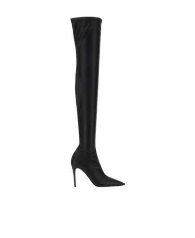 Stella Mccartney Iconic 100mm Heeled Boots In Black