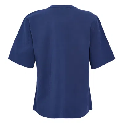 Stella Mccartney Iconic Compact Knit Top In Blue