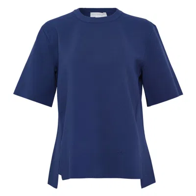 Stella Mccartney Iconic Compact Knit Top In Blue