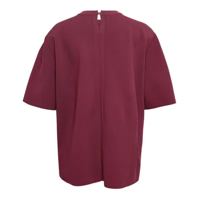 Stella Mccartney Iconic Compact Knit Top In Burgundy