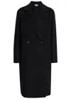 Stella Mccartney Iconic Double-breasted Wool Coat In Black