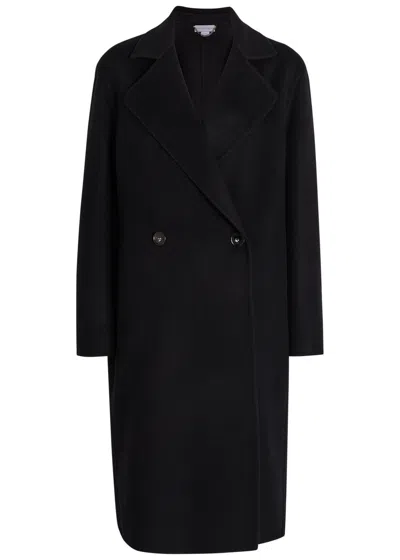 Stella Mccartney Iconic Double-breasted Wool Coat In Black