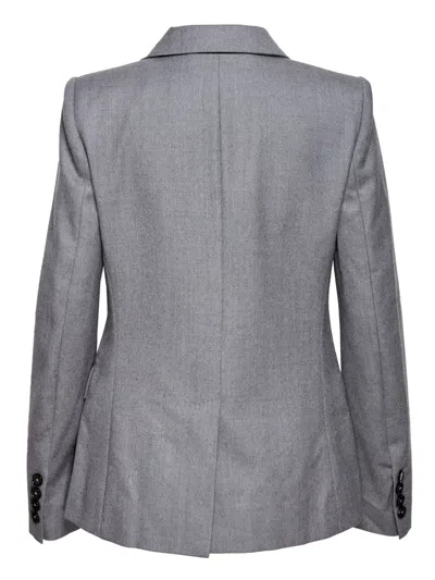 Stella Mccartney Iconic Flannel Regular Jacket In Gray