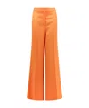 Stella Mccartney Mid-rise Flared Trousers In Orange